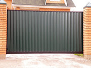 Откатные распашные автоматические ворота калитки забор из профнастила
