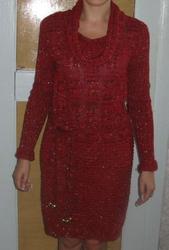 вязаное платье