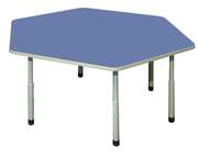 Стол детский 6-угольный регулируемый, Столы для детских садов